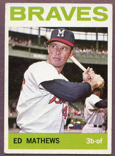 1964 Topps Baseball #035 Eddie Mathews Braves VG-EX 446340