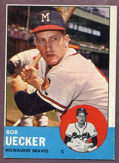 1963 Topps Baseball #126 Bob Uecker Braves VG-EX/EX 446348