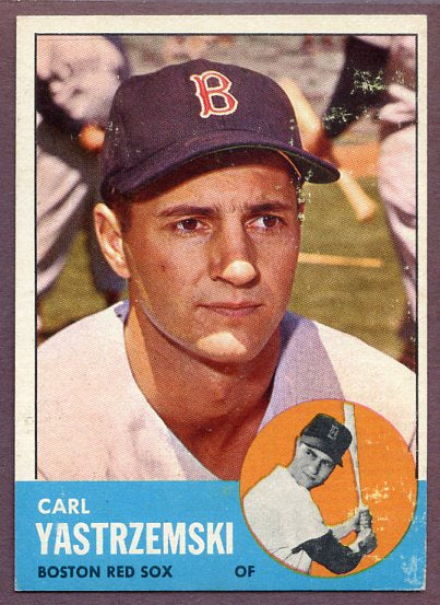 1963 Topps Baseball #115 Carl Yastrzemski Red Sox VG-EX 446359