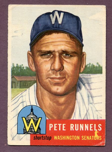 1953 Topps Baseball #219 Pete Runnels Senators VG-EX 448545