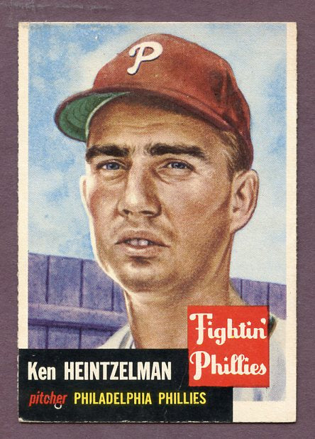 1953 Topps Baseball #136 Ken Heintzelman Phillies VG-EX 448547