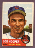 1953 Topps Baseball #084 Bob Hooper Indians VG-EX 448558