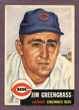 1953 Topps Baseball #209 Jim Greengrass Reds VG-EX 448567