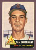 1953 Topps Baseball #204 Dick Bokelmann Cardinals VG-EX 448572