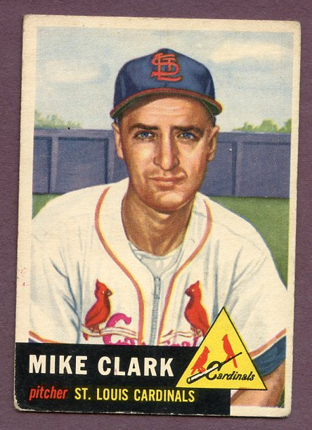 1953 Topps Baseball #193 Mike Clark Cardinals VG-EX 448574