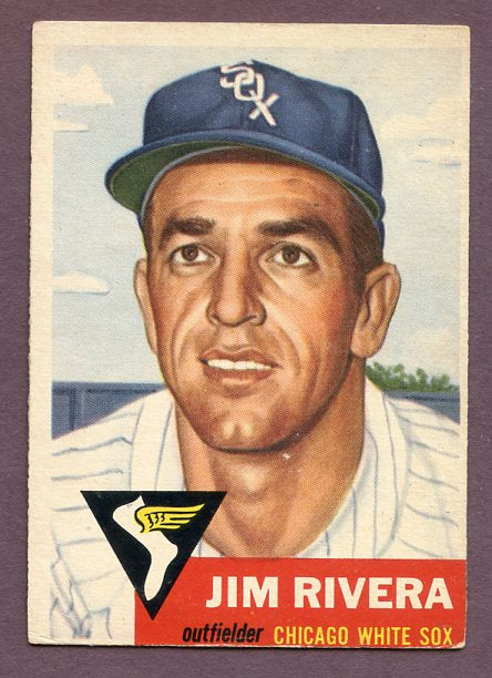 1953 Topps Baseball #156 Jim Rivera White Sox VG 448608