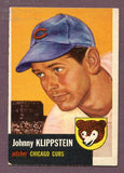 1953 Topps Baseball #046 Johnny Klippstein Cubs VG 448611