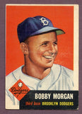 1953 Topps Baseball #085 Bobby Morgan Dodgers VG 448612