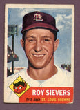 1953 Topps Baseball #067 Roy Sievers Browns VG 448614