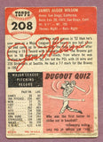 1953 Topps Baseball #208 Jim Wilson Braves VG 448628