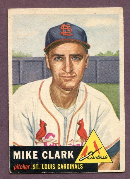 1953 Topps Baseball #193 Mike Clark Cardinals VG 448632