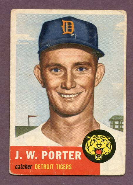 1953 Topps Baseball #211 J.W. Porter Tigers VG 448634