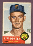 1953 Topps Baseball #211 J.W. Porter Tigers VG 448634