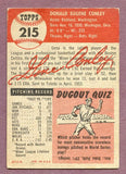 1953 Topps Baseball #215 Gene Conley Braves VG 448636