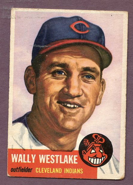 1953 Topps Baseball #192 Wally Westlake Indians VG 448639