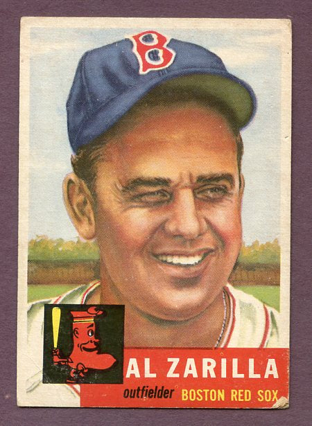 1953 Topps Baseball #181 Al Zarilla Red Sox VG 448641