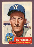 1953 Topps Baseball #108 Bob Porterfield Senators VG 448642