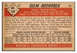 1953 Bowman Color Baseball #147 Clem Koshorek Pirates EX-MT 451723