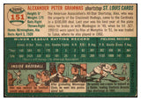 1954 Topps Baseball #151 Alex Grammas Cardinals EX-MT 455876