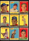 1958 Topps Part Set Lot 212 Diff VG-EX/EX Musial Spahn Snider Mays 458215