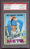 1967 Topps Baseball #144 Bill Hepler Mets PSA 8 NM/MT 459174