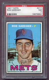 1967 Topps Baseball #217 Rob Gardner Mets PSA 7 NM 459247