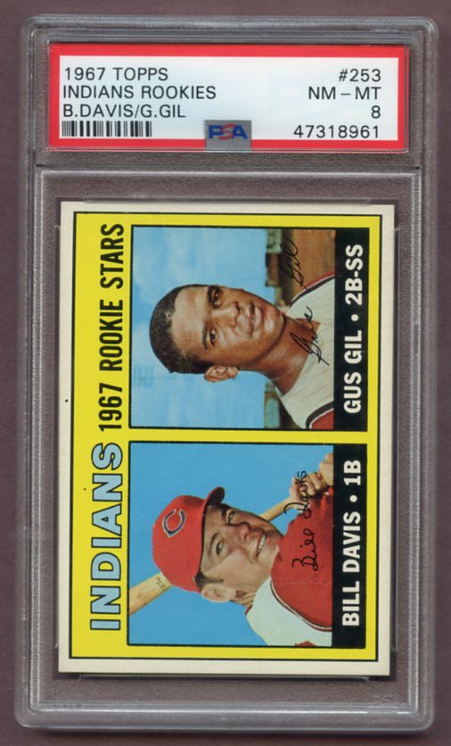 1967 Topps Baseball #253 Gus Gil Indians PSA 8 NM/MT 459280