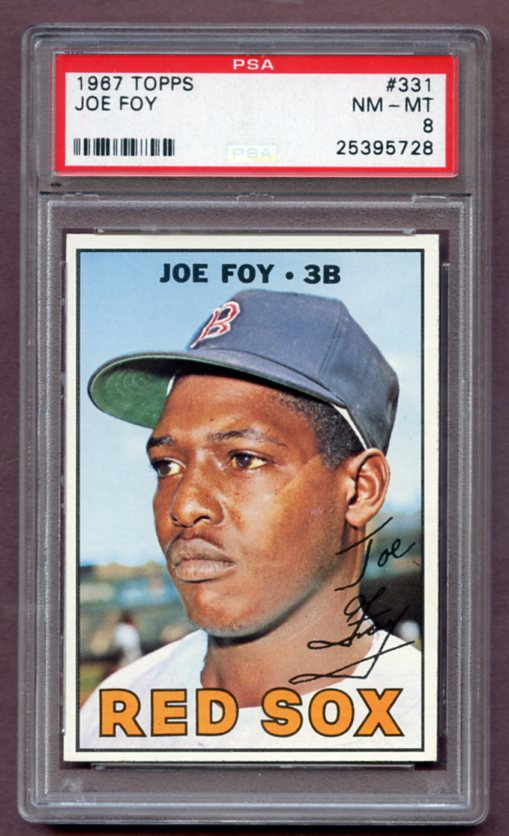 1967 Topps Baseball #331 Joe Foy Red Sox PSA 8 NM/MT 459358