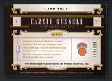 2012 Panini Timeless #027 Cazzie Russell Knicks Signed 461491