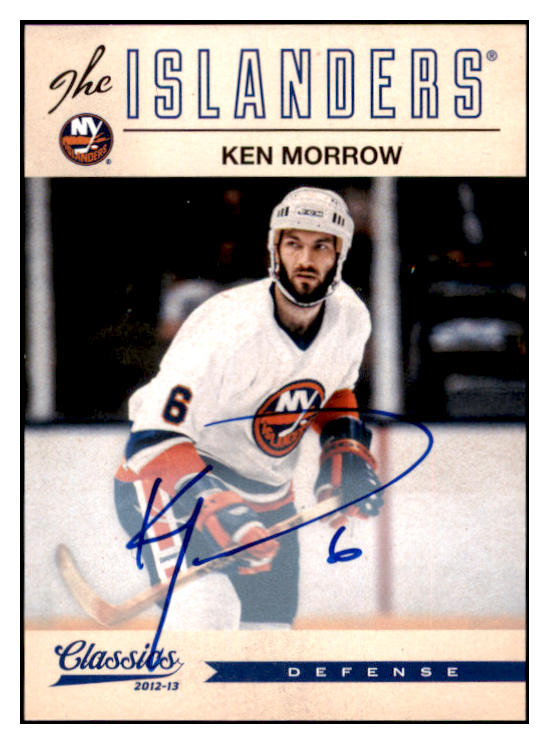 2012 Panini Classics #127 Ken Morrow Islanders Signed 461559