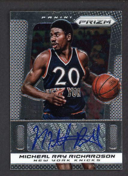 2013 Panini Prizm #087 Michael Ray Richardson Knicks Signed 461577