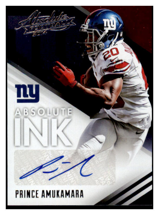 2014 Panini Absolute #AB-PA Prince Anukamara Giants Signed 461585