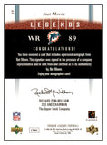 2006 UD Legends #089 Nat Moore Dolphins Signed 461603