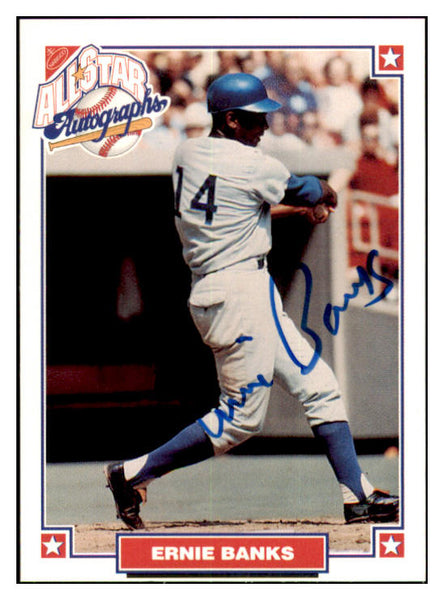 1993 Nabisco Legends Ernie Banks Cubs Signed 461637