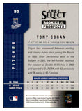 2002 Select #093 Tony Cogan Royals Signed 461639