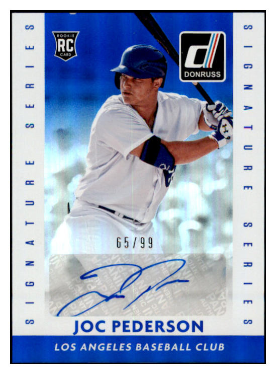 2015 Donruss Signature #015 Joc Pederson Dodgers Signed 461658