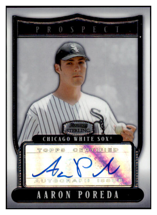 2007 Bowman Sterling #BSP-AP Aaron Poreda White Sox Signed 461660