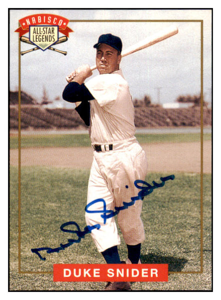 1994 Nabisco Legends Duke Snider Dodgers Signed 461671