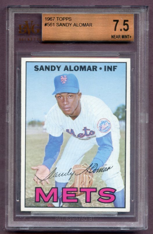 1967 Topps Baseball #561 Sandy Alomar Mets BVG 7.5 NM+ 461868