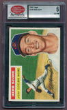1956 Topps Baseball #140 Herb Score Indians SCD 6 EX/NM Gray 461954
