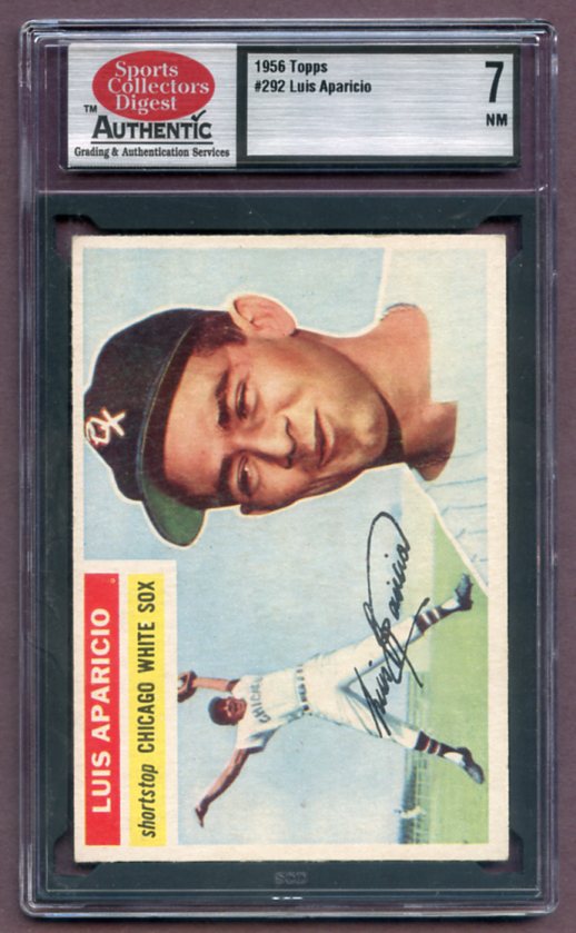 1956 Topps Baseball #292 Luis Aparicio White Sox SCD 7 NM 462004