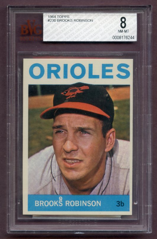 1964 Topps Baseball #230 Brooks Robinson Orioles BVG 8 NM/MT 462151