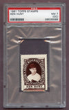 1961 Topps Baseball Stamps Ken Hunt Angels PSA 7 NM oc