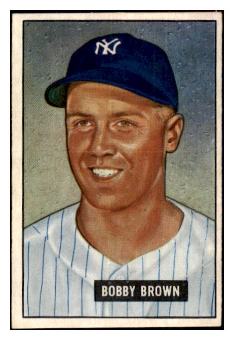 1951 Bowman Baseball #110 Bobby Brown Yankees EX-MT 463232