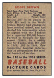 1951 Bowman Baseball #110 Bobby Brown Yankees EX-MT 463232