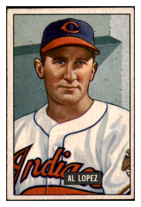 1951 Bowman Baseball #295 Al Lopez Indians EX 463253