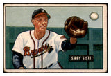 1951 Bowman Baseball #170 Sibby Sisti Braves VG-EX 463261