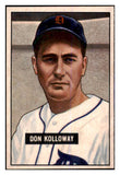 1951 Bowman Baseball #105 Don Kolloway Tigers EX-MT 463303