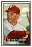 1951 Bowman Baseball #113 Bill Nicholson Phillies EX-MT 463306