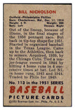 1951 Bowman Baseball #113 Bill Nicholson Phillies EX-MT 463306